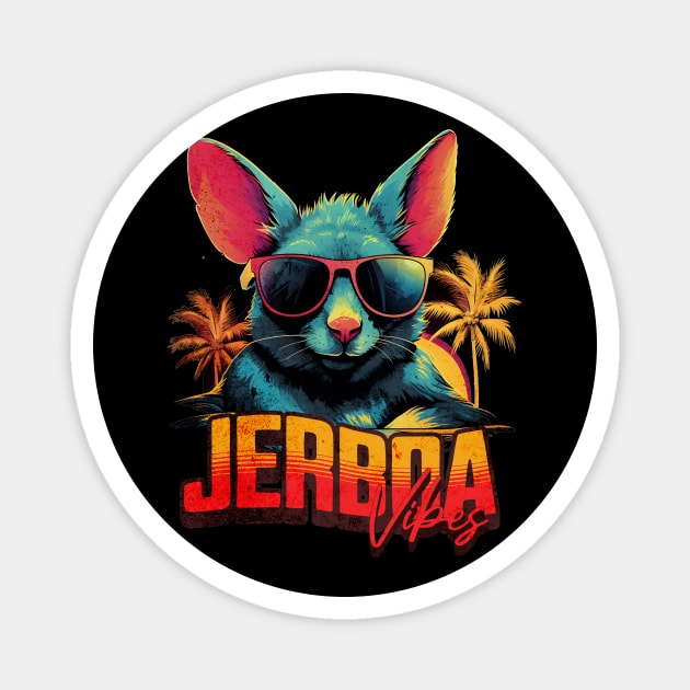 Retro Wave Chillout Jerboa Magnet by Miami Neon Designs